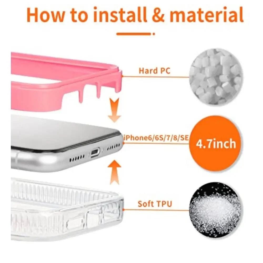 NEW Gurgitat Pink Clear Case for iPhone 12-6.1